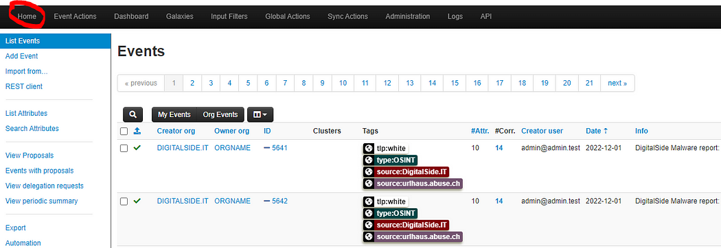securiment.com Deploy Malware Information Sharing Platform (MISP)